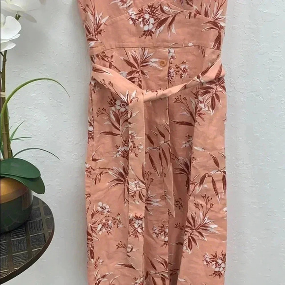 Joie NWT Ethelda Floral-Print V-Neck Midi Dress size Large - Picture 6 of 7
